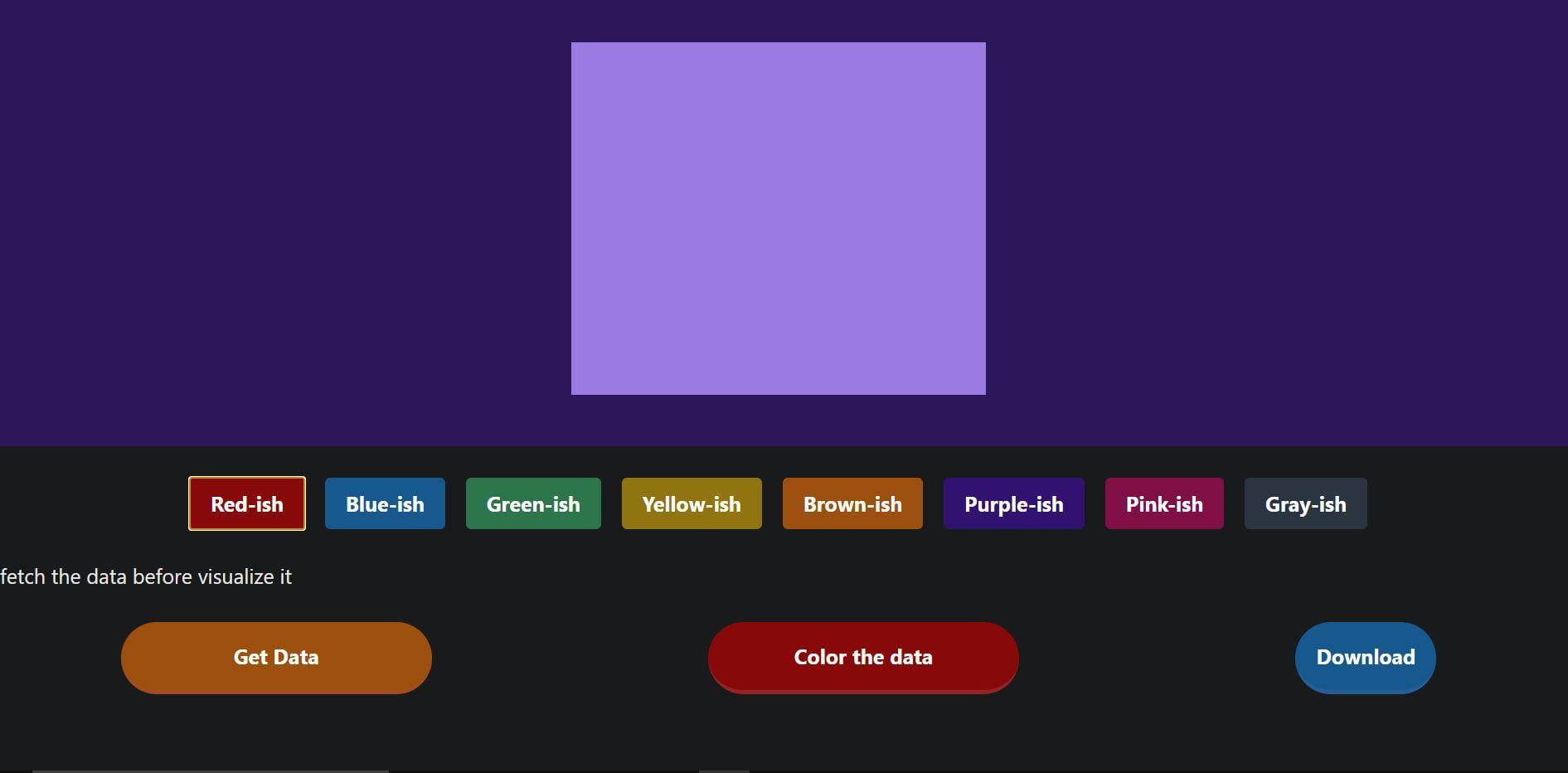 Color Classification using tf.js